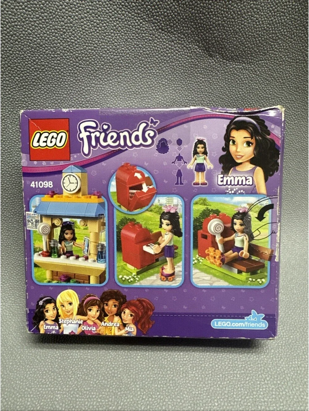 Lego Friends lot 41098 Emma’s tourist Kiosk & 30115 Olivia Jungle Air Boat READ